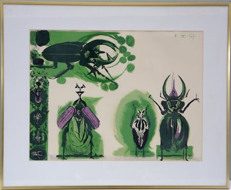 Graham Sutherland "Senza titolo" 1967
litografia a colori
cm 50x66
numerata 37/7