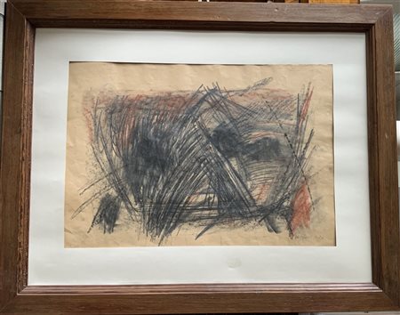 Ludovico Mosconi "Senza titolo" 
pastelli su carta
cm 49x71
firmato e datato in