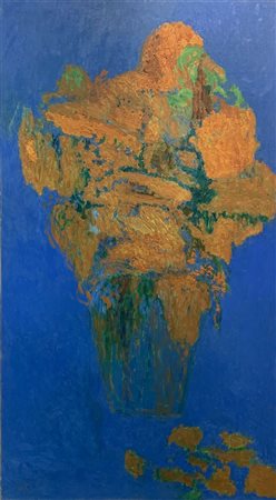 Enrico Della Torre "Girasoli nel vaso" 1967
acrilico su tavola
cm 110x60
siglato