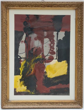 Franco Garelli "Senza titolo" 1965
tecnica mista su carta, cm 49x34
firmato e da