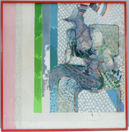 Giorgio Bellandi "Studio F.P.I.M" 1968
tecnica mista su tela
cm 103x100
firmato,