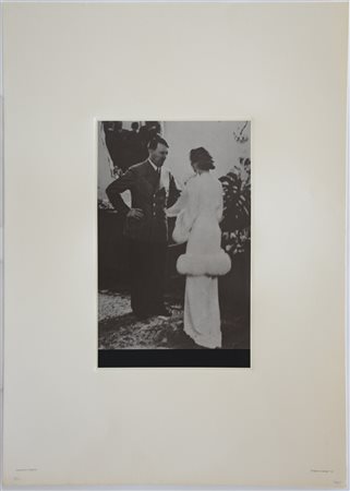 Fabio Mauri "Riaccostano l'eleganza / Eleganz ist wieder in" 1976
fotolito e ser