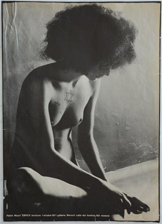 Fabio Mauri "Ebrea" 1971
stampa offset / manifesto edito in occasione della perf