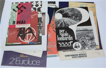 Lotto composto da numerosi poster espositivi e riproduzioni, di soggetto e misu