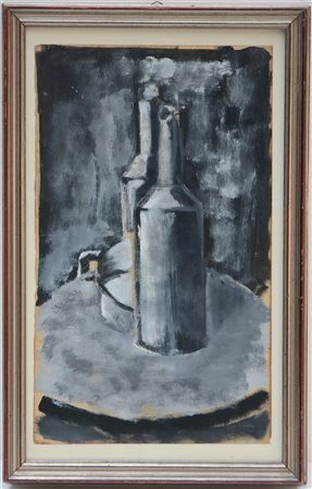 Firma indecifrata "Senza titolo" tempera su carta
cm 50x30
firmata e datata in