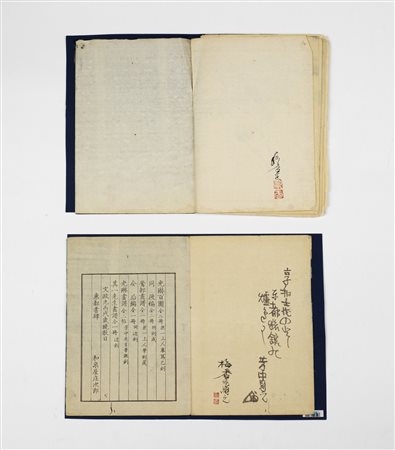 ARTE GIAPPONESE  Two album after Ogata Korin Japan, 19th century Printed on rice paper .