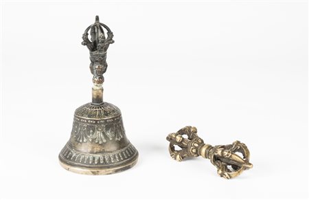 Arte Himalayana  Ghanta e dorje Tibet, 19th century .