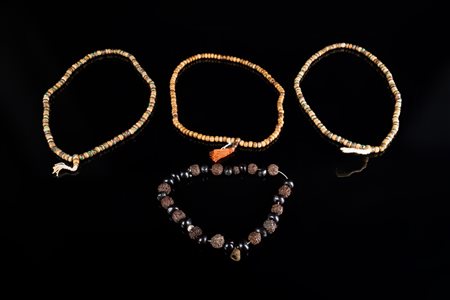 Arte Himalayana  Four Tibetan seed malaTibet, 20th century .