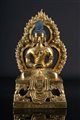 Arte Cinese  A gilt bronze figure of Amitayus China, Qianlong period, 18th century .