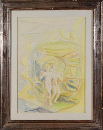 Alberto Bragaglia (Frosinone, 1896 - Anzio, 1985), “Figure in movimento”, Anni ‘20/’30.