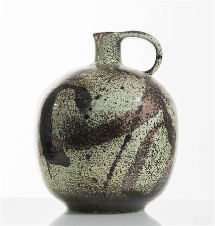 Pirro Cuniberti (Sala Bolognese 1923 – Bologna 2016), Versatoio  in ceramica policroma.