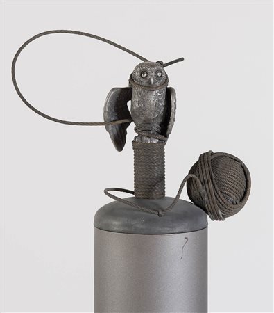 Valeriano Trubbiani (Macerata 1937), “Civetta imbragata”, 1974.