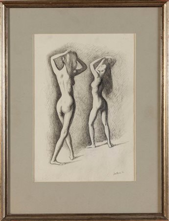 Gregorio Sciltian (Nakhichevan-na-Donu 1900 – Roma 1985), “Due figure”, 1972.