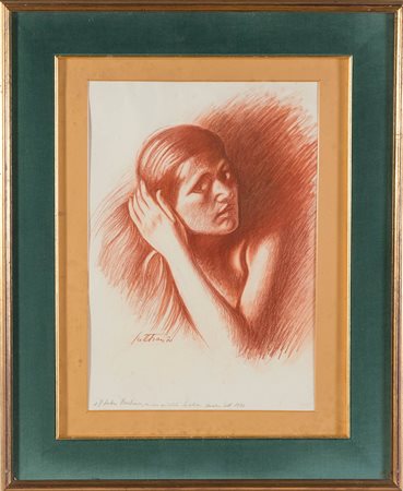 Gregorio Sciltian (Nakhichevan-na-Donu 1900 – Roma 1985), “Volto femminile”, 1970.