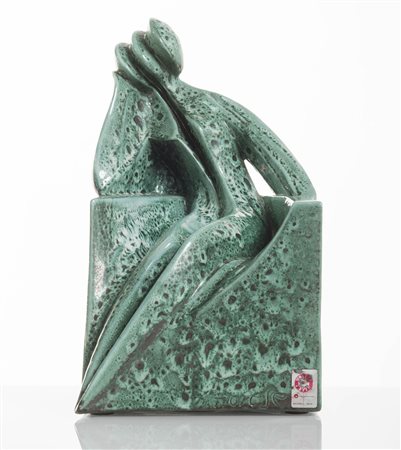 Amedeo Fiorese (Bassano del Grappa 1939), “Donna seduta”.