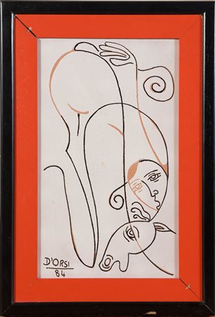Silvano D’Orsi (Gioia Sannitica 1935), “Figure”, 1984.