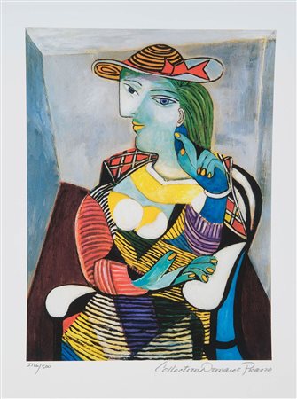 Pablo Picasso (Malaga 1881 – Mougins 1973), “Ritratto di Marie Therese Walter”.