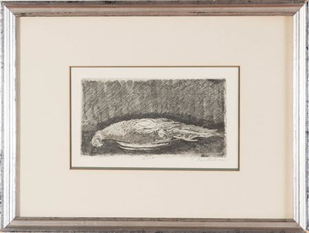 Luigi Bartolini (Cupramontana 1892 – Roma 1963), “La caccia al fagiano”.