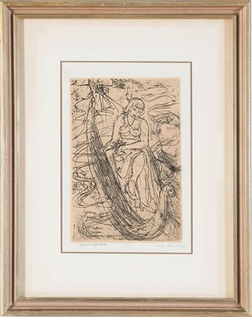 Luigi Bartolini (Cupramontana 1892 – Roma 1963), “Signora in gondola”.