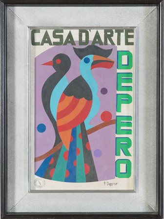 Fortunato Depero (Fondo 1892 – Rovereto 1960), “Design per CASA D’ARTE DEPERO”, 1921 ca.