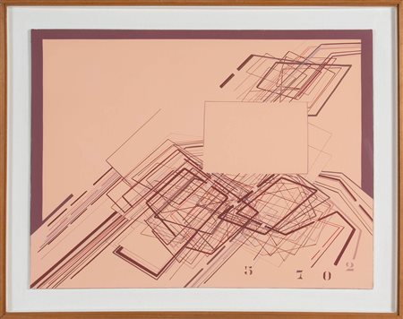 Mario Nanni (Castellina in Chianti 1922), “Mitico computer”, 1974.