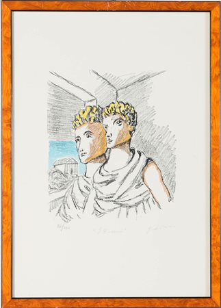 Giorgio de Chirico (Volo 1888 – Roma 1978), “I Dioscuri”.