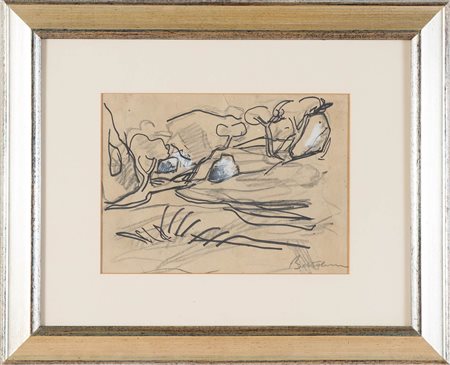 Luigi Bartolini (Cupramontana 1892 – Roma 1963), “Paesaggio”.