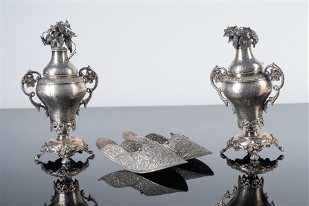 Arte Islamica  A group of four Ottoman silver items Turkey, 19th century .