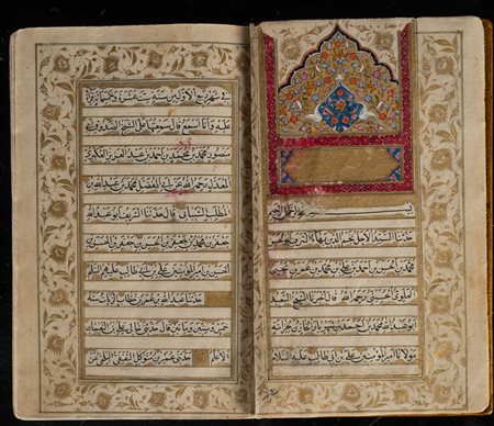 Arte Islamica  Muhammad Sherif DesfuliA Shia prayer book Iran, dated 1172 AH (1759 AD) .