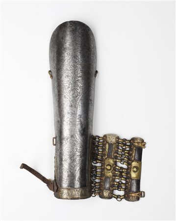 Arte Islamica  A steel or iron Bazu band engraved with floral motifs within reserves Ottoman empire, 16th century .