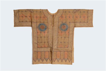 Arte Islamica  Ottoman talismanic shirt for a young prince inscribed with the Quran and prayers Turkey, 19th century .