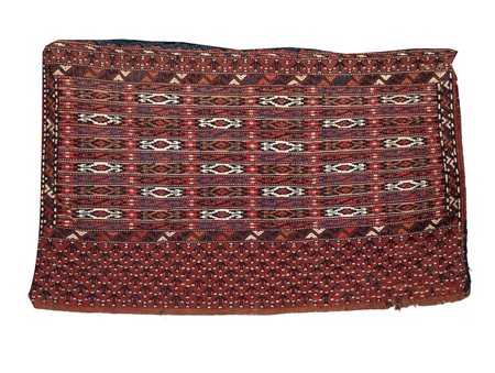 Arte Islamica  A Yamoud Chuval bag rugCentral Asia, Turkmenistan, early 20th century .