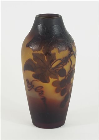 Vaso in vetro decorato