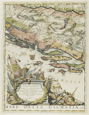 Lotto di 2 carte geografiche