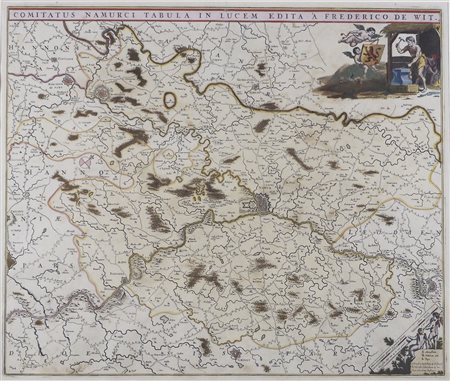 carta geografica-Comitatus Namurci