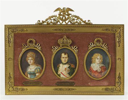 3 miniature in cornice