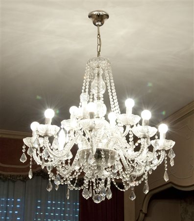 Lampadario cristallo 12 luci