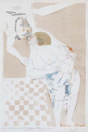 SAETTI BRUNO Bologna 1902 - Venezia 1984 Annunciazione 1980 litografia...