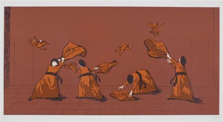 CAFFE' NINO Alfedena (AQ) 1909 - Pesaro 1975 Pretini serigrafia es. II/L...