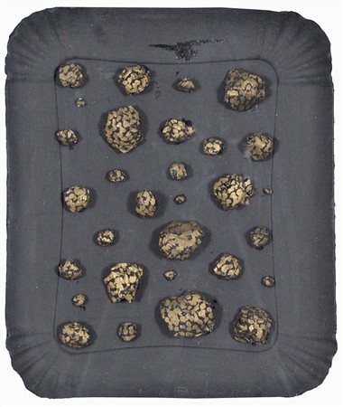 LEVINI FELICE Roma 1956 senza titolo 1989 tecnica mista e collage su cartone...