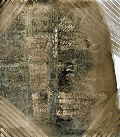 BENDINI VASCO Bologna 1922 Grande scatola per Gloria 1976 olio e tecnica...