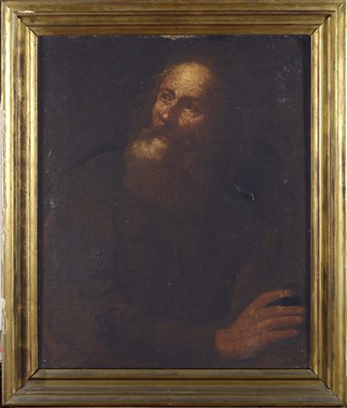 Scuola Genovese, sec. XVII Profeta Olio su tela, cm. 71,5x59