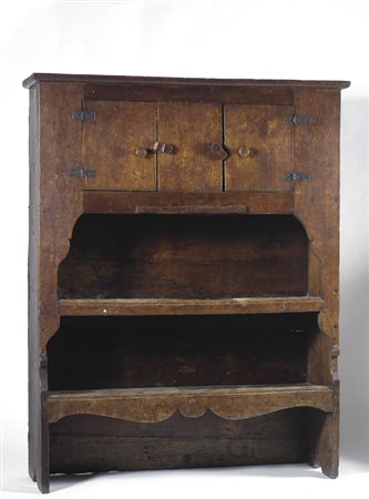 Mobile dispensa in abete, due mensole a giorno e due sportelli nella parte...