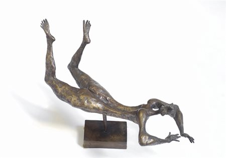 Luciano Minguzzi (Bologna, 1911 - 2004) Bozzetto per nuotatrice 2, 1990...