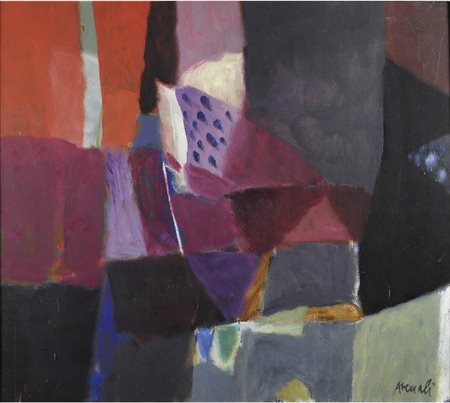 Marcello Avenali (Roma, 1912 - Roma, 1981) Senza titolo Olio su tela, cm....