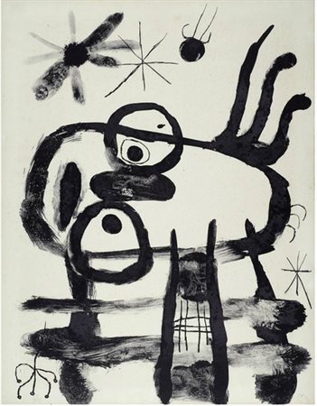 Joan Mirò (Montroig, 1893 - Palma di Mallorca, 1983) Album 19 planche 19,...