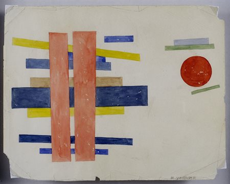 Ilya Grigorevich Chashnik (Vitebsk, 1902 - Leningrado, 1929) Supremus n. 1,...