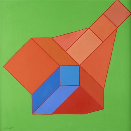 Achille Perilli (Roma, 1927) Il baratro gentile, 2005 Tecnica mista su tela,...