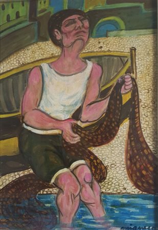 Giuseppe Migneco “Il pescatore”