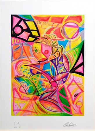 CATANIA CESARE Donna con Libro